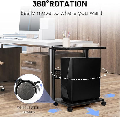 Bfttlity PC Stand Computer Tower Stand 2-Tier Metal CPU Holder - Image 3