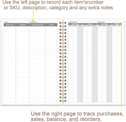 Inventory & Sales Log Book for Small Business – Inventory Ledger Book, - Image 3