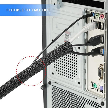 AGPTEK Cable Sleeve Cover, 25ft - Image 8