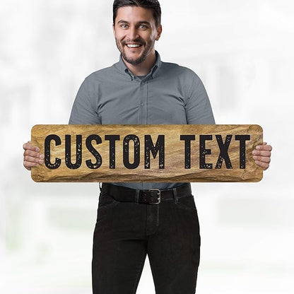 Custom Sign, Custom Street Sign, 11 Font Colors, 13 Font Styles, 4 Hole Options - Image 2