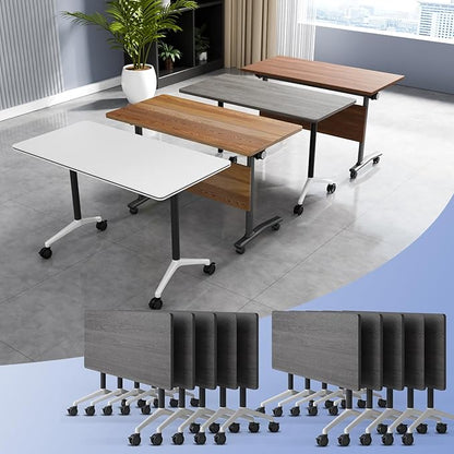 Conference Table Flip Top Mobile Conference Room Tables, Folding Conference by WYMHYZ