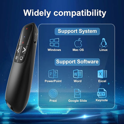 Wireless Presentation Clicker PowerPoint Presenter Remote: Clicker - Image 6