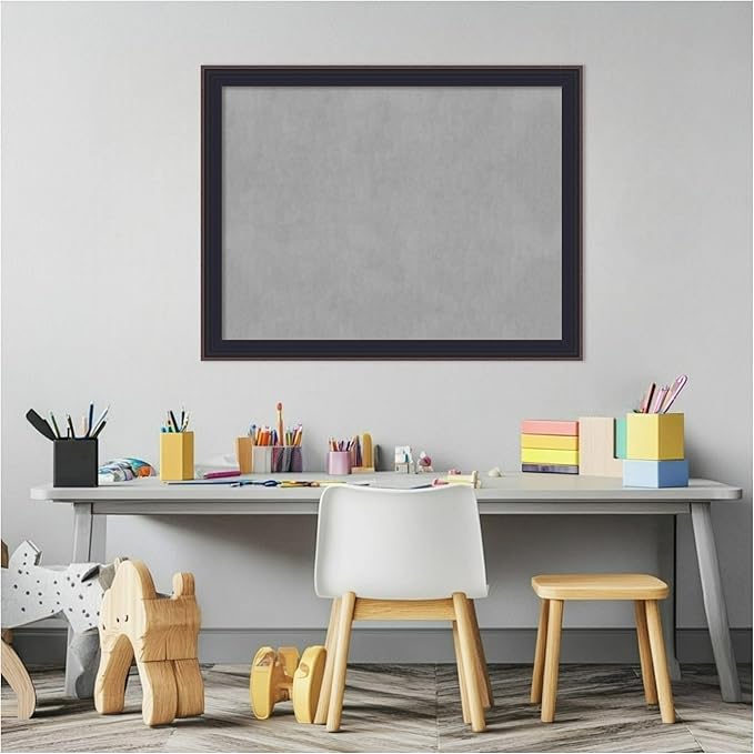Amanti Art Black Framed Magnetic Board 21x27 Medium Vision Board - Image 5