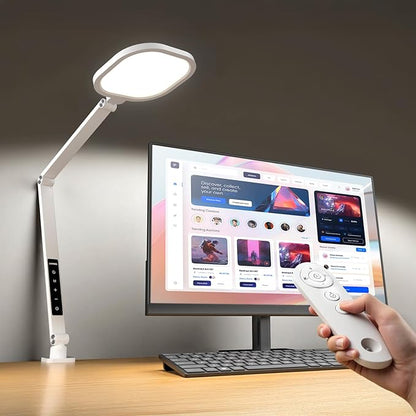 LitONES Led Desk Lamp with Clamp, 1200LM Dimmable Home Office Desktop Light by LitONES