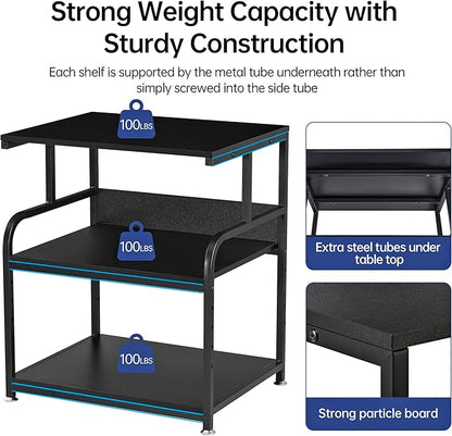 Fannova Printer Stand, 23.6 x18.9 x 30 Inches Large Printer Table - Image 3