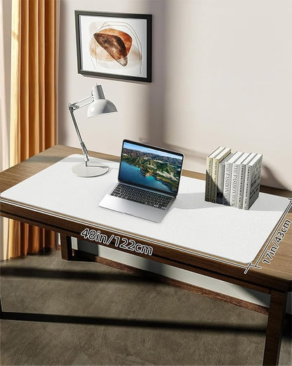Leather Desk Pad Protector, Large Desk Mat, Mouse Pad, Non-Slip PU Leather Desk - Image 7