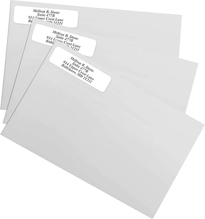 White Personalized Return Address Labels Without Dispenser - Image 2
