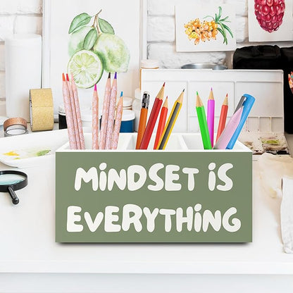 XPH Green Inspirational Pen Pencil Holder Organizer - Image 2