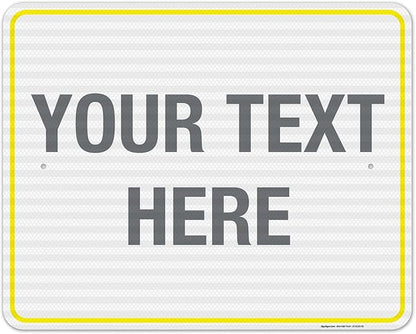 Personalized Custom Customize for Office, Delivery Yellow Sign, 24x30 Inches by SigoSigns
