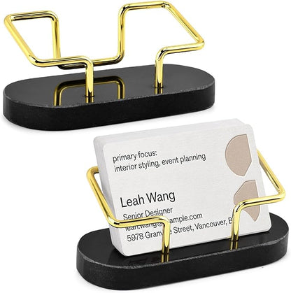 Qirvaten 2 Pieces Business Card Holder by Unknown