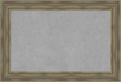 Amanti Art Grey Framed Magnetic Board 26x38 Large Vision Board by AmantiArt