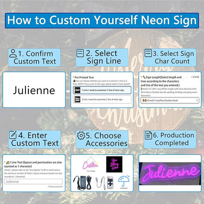 Custom Neon Name Sign Personalized - Image 4