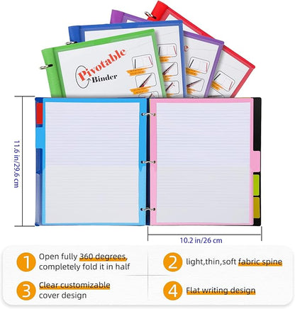 360 Pivotable Project Organizer, 3 Ring Binder - Image 3