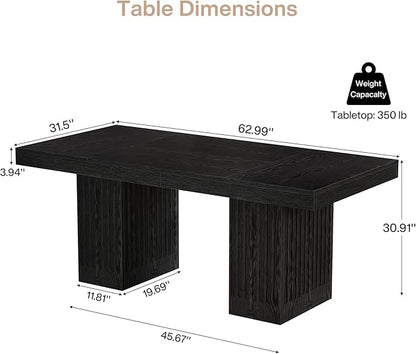 Tribesigns 63-Inch Executive Desk, Modern Office Computer Desk - Image 2
