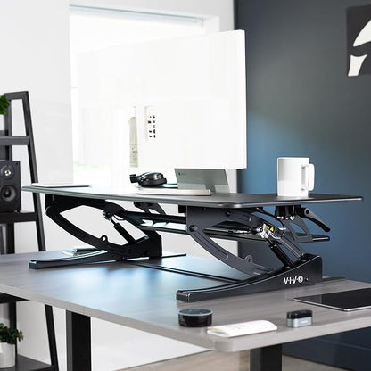 VIVO 48 inch Height Adjustable Large Stand Up Desk Converter, V Series - Image 6