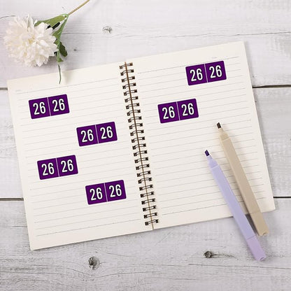 500pcs 2026 Year Stickers, 5x2.5cm/1.97x0.98in 26 Year Colored Self-Adhesive - Image 3