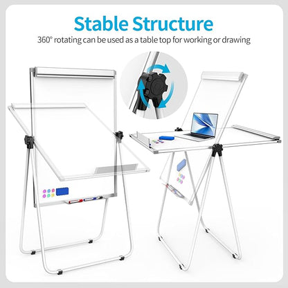 U-Stand Magnetic Whiteboard Easel 36 x 24 Inch, Double Sided Dry Erase Board - Image 3