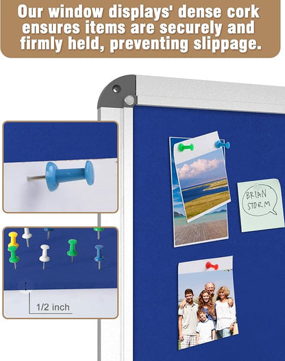 Mifuro 38"x38" Enclosed Bulletin Board, Lockable Weather-Resistant Aluminum - Image 6