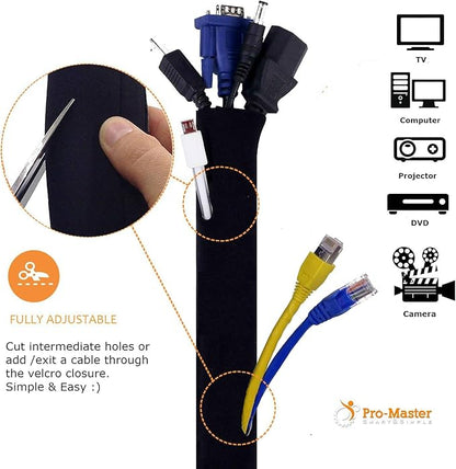 Premium 63'' Cable Management Sleeve, Best Cords Organizer - Image 4