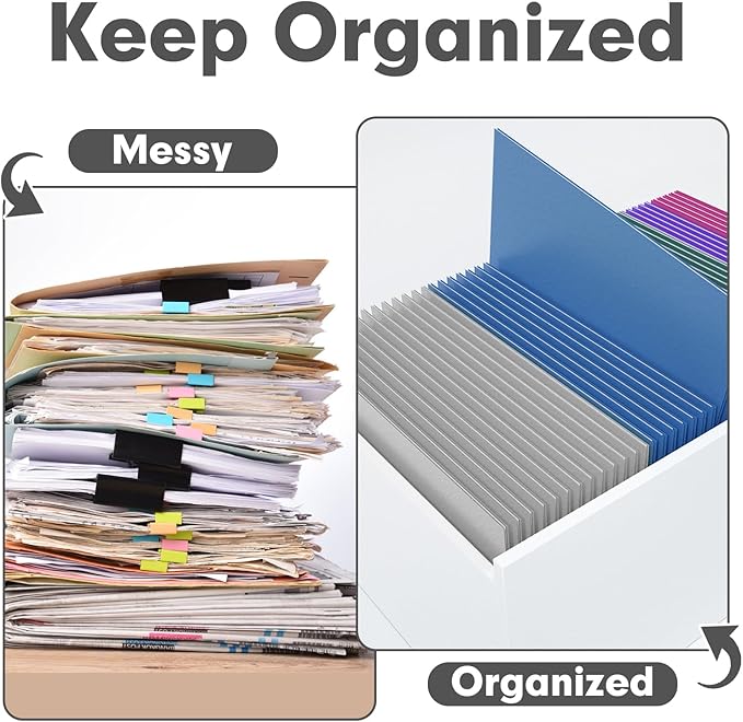 Two Pocket Folders, PANDRI 30 Pack 2 Pocket Folders, Letter Size Paper File - Image 3