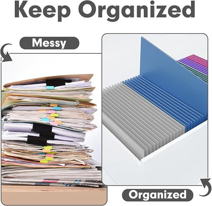 Two Pocket Folders, PANDRI 100 Pack 2 Pocket Folders, Letter Size Paper File - Image 3