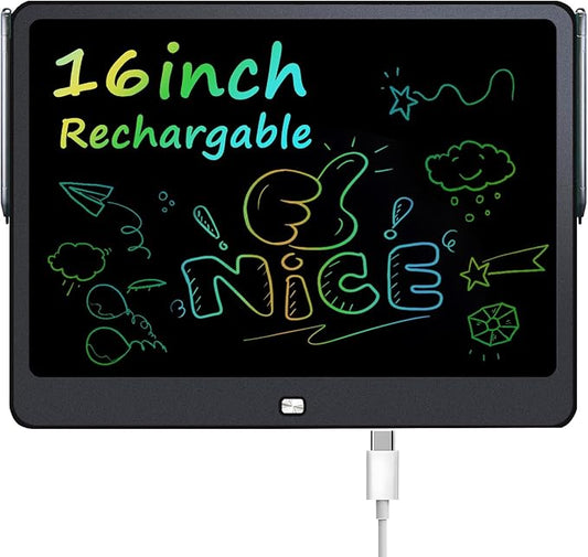 Rechargeable LCD Writing Tablet by QIAOBUQI