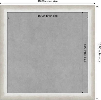 Amanti Art Silver Framed Magnetic Board 18x18 Small Vision Board - Image 3