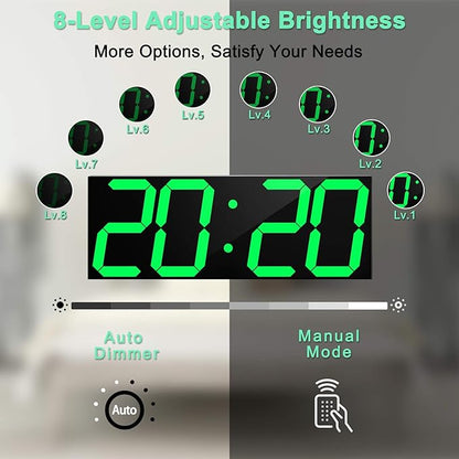 LED Large Digital Wall Clock, Oversize Wall Clock - Image 3