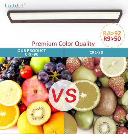 Leetdud LED Under Cabinet Lighting Hardwired or Plug in, 24 Inch 12W, Dimmable - Image 8