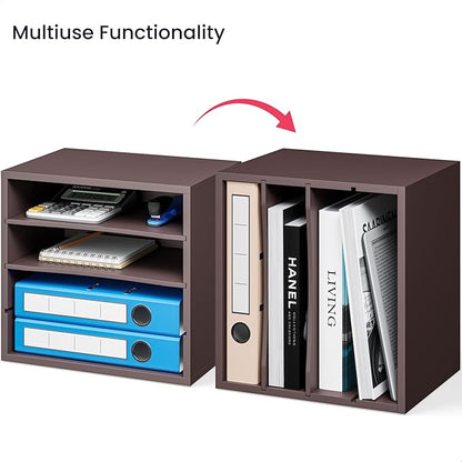 Ballucci 4-Tier Paper Organizer, Desk File Organizer, Stackable Letter Tray - Image 5