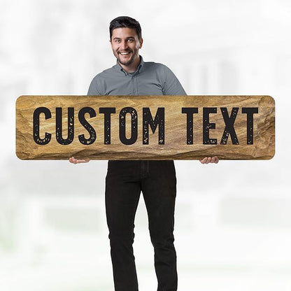 Custom Sign, Custom Street Sign, 11 Font Colors, 13 Font Styles, 4 Hole Options - Image 2