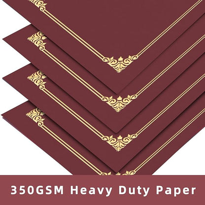 HAUTOCO 30 Packs Certificate Holders, Burgundy Diploma Holders, Document Award - Image 4
