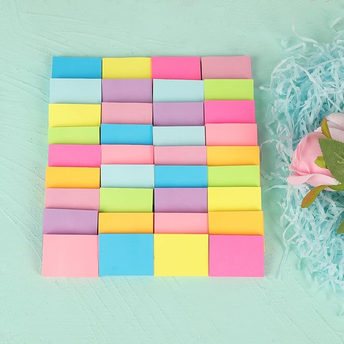 Mini Sticky Notes 1.5x2 in, 10 Colors Bright Small Sticky Notes Pad Strong - Image 4