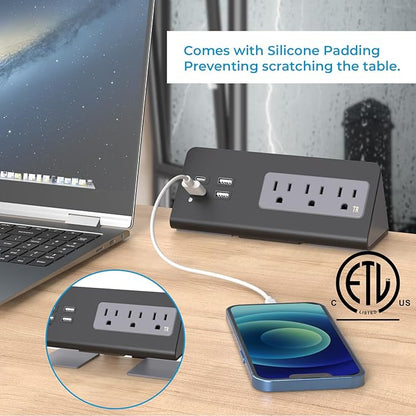 Nightstand Charging Station, Nightstand Edge Power Strip - Image 5
