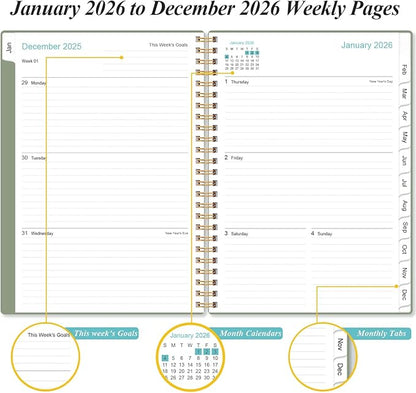 2026 Planner - Planner 2026 from January 2026 - December 2026, Weekly & Monthly - Image 3