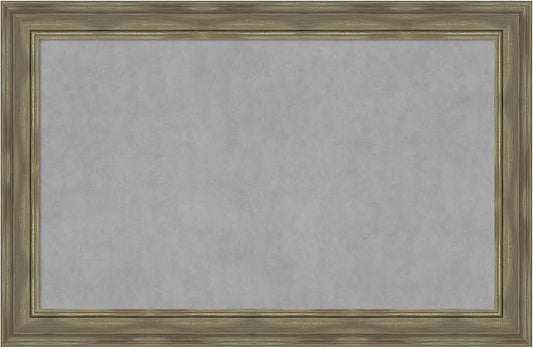 Amanti Art Grey Framed Magnetic Board 30x46 Large Vision Board by AmantiArt