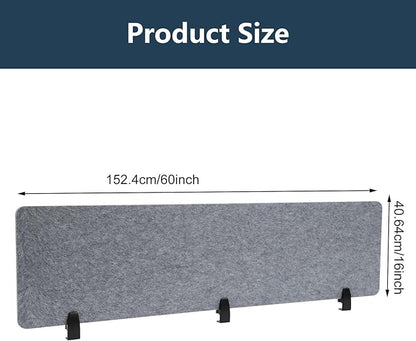 2pcs Privacy Panel, Standing Desk Divider 60"x16" Desktop Office Furniture - Image 5