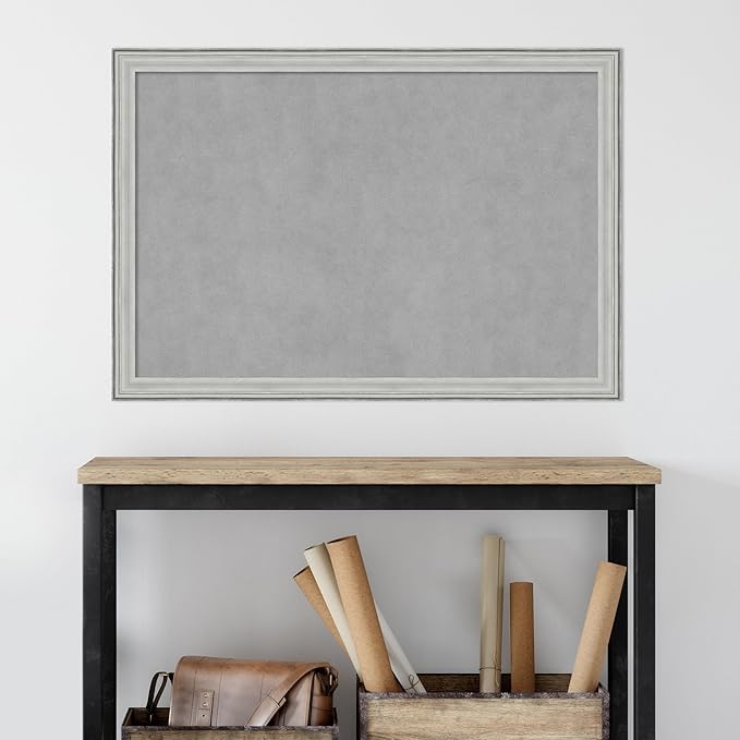 Amanti Art Silver Framed Magnetic Board 27x39 Large Vision Board - Image 5