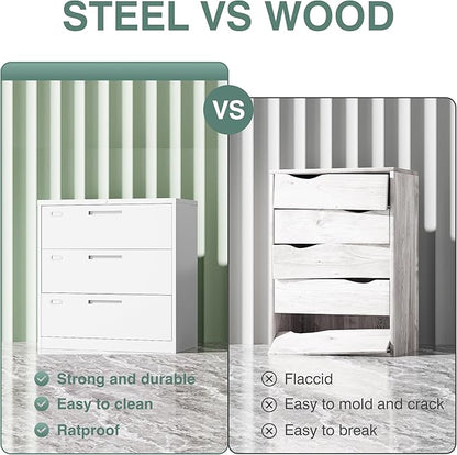 Letaya 3 Drawer File Cabinets - Image 5