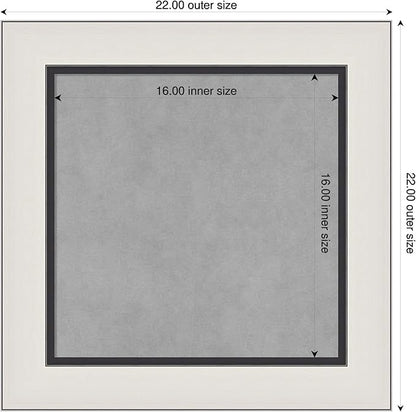 Amanti Art Silver Framed Magnetic Board 22x22 Small Vision Board - Image 2