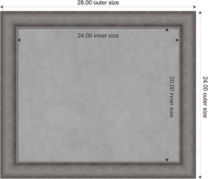 Amanti Art Grey Framed Magnetic Board 24x28 Medium Vision Board - Image 4