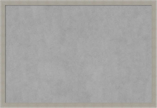 Amanti Art Grey Framed Magnetic Board 26x38 Large Vision Board by AmantiArt