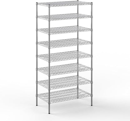 Regal Altair 21" Deep x 36" Wide x 74" Height Wire Shelving Kit | 8-Tier | NSF by Regal+Altair