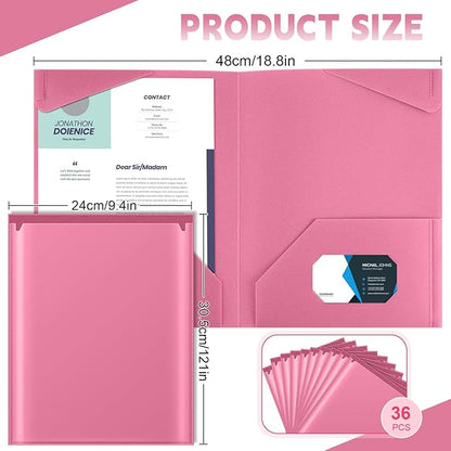 Henoyso 36 Pcs Plastic Folders - Image 2