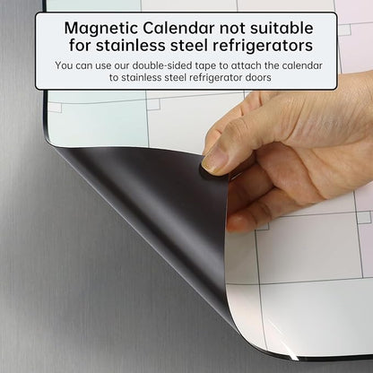 Magnetic Weekly Dry Erase Whiteboard Calendar&Monthly Calendar&Daily Planner&to - Image 4