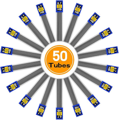 Coopay 600 Pieces Lead Refills 0.7 mm HB Break Resistant Mechanical Pencil - Image 2