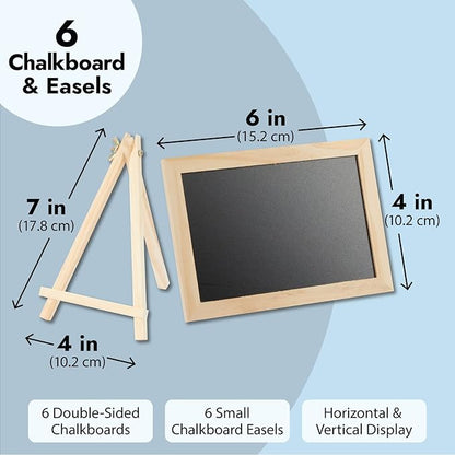 Juvale Wood-Framed Mini Chalkboard Signs - Image 4