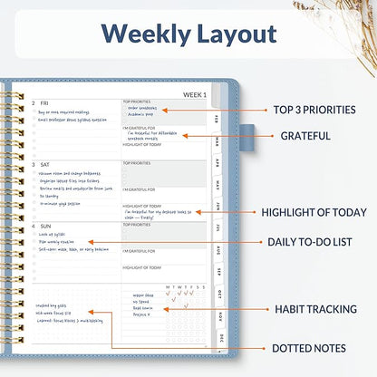 SUNEE 2026 Planner 8.5" x 11" – Dated Productivity Planner - Image 2