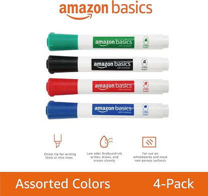 Amazon Basics Low-Odor Chisel Tip Dry Erase Whiteboard Marker - Image 2