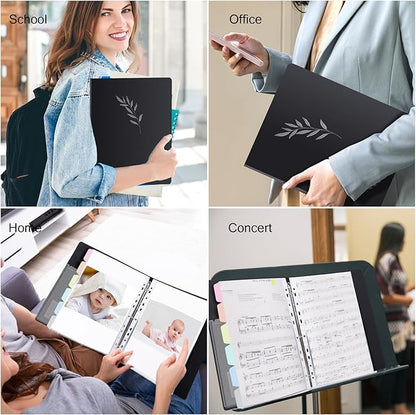 Uquelic 50-Pocket Binder with Plastic Sleeves - Image 9